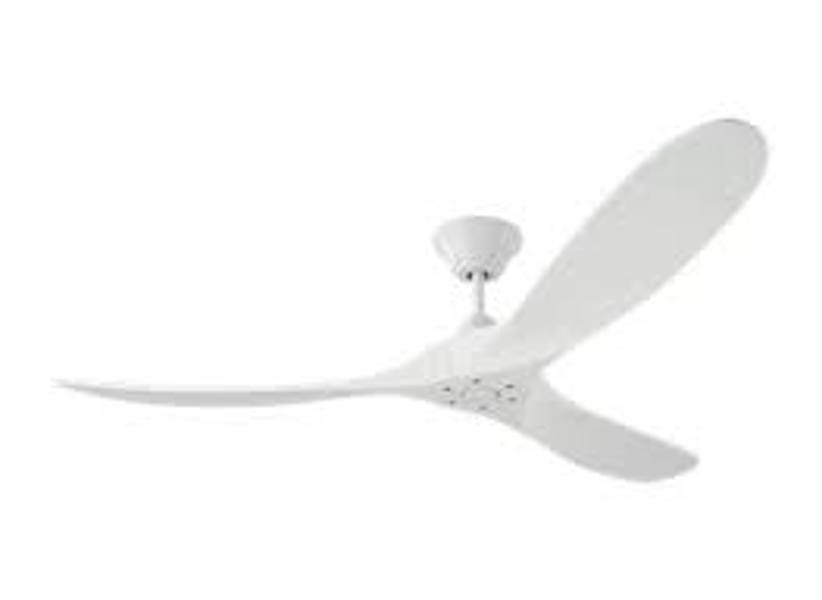 Monte Carlo 3MAVR60RZW Maverick Ceiling Fan 60 In White Matte