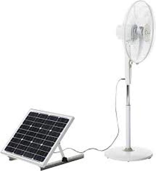 PowerZone 8157 Rechargeable Solar Fan 16 Inch