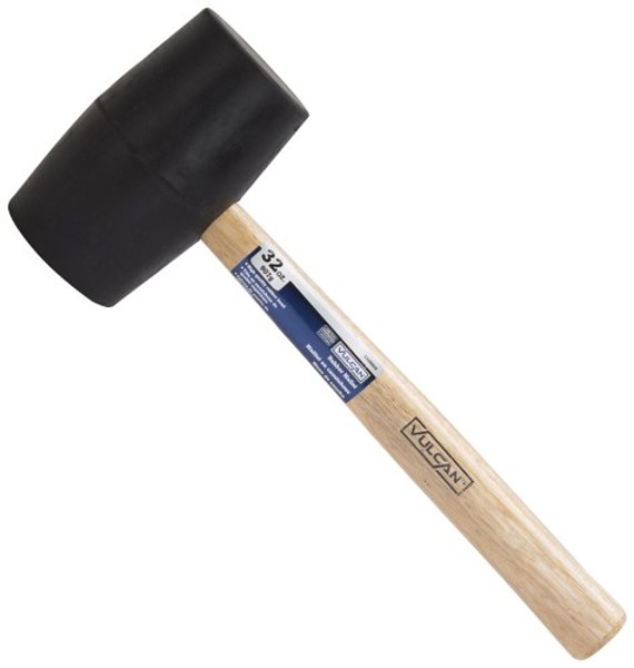 Vulcan JLO-034 Rubber Mallet 32 Oz Wood Handle