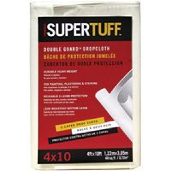 Trimaco 02602 Dropcloth 10X4 Ft Paper White