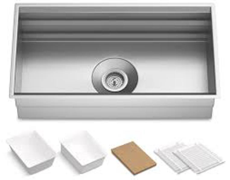 Kohler 5540-NA Prolific 33 In Undermount Single Basin Kitchen Sink
