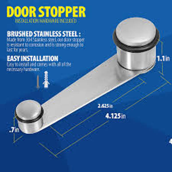 Toledo TDS1360SC Floor Door Stop 1-3/4 In X 1/8 In