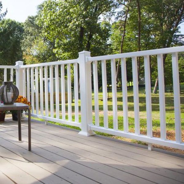XPANSE 73012424 Railing Kit 8 Ft 36 In White with Square Balusters
