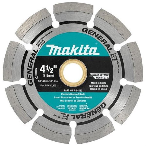Makita A-94683 Segmented Diamond Wheel 4-1/2 In General Purpose