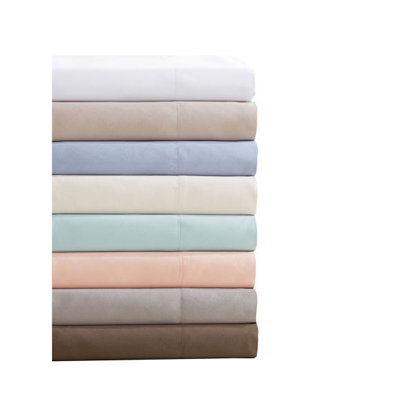 JLA Bedding MP20-1177 Queen Sheet Set White 3M Microcell All Season Moisture Wicking Lightweight
