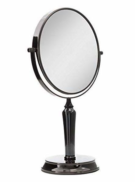ZADRO VANA95 Double Sided Vanity Mirror 1X5 Black Nickel