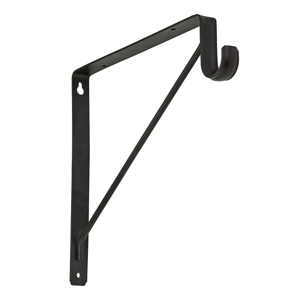 National Hardware S822-092 Shelf Rod Bracket 125 Lb Capacity Oil Rubbed Bronze
