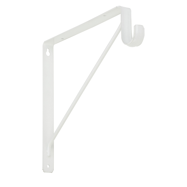 National Hardware S822-094 Shelf Rod Bracket 125 Lb Capacity White