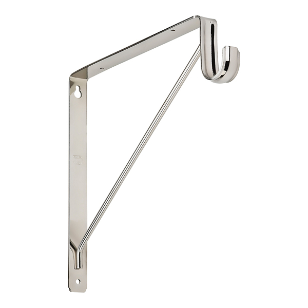 National Hardware S822-091 Shelf Rod Bracket 125 Lb Steel Chrome
