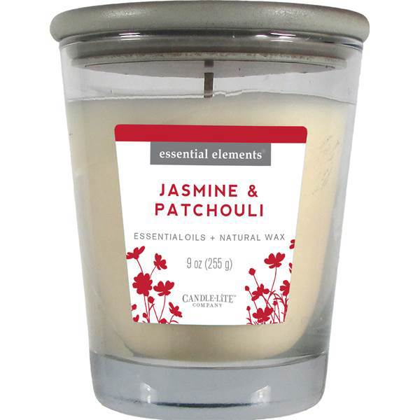 CANDLE-LITE COMPANY 4573020 Candle Jar 9 Oz Jasmine and Patchouli