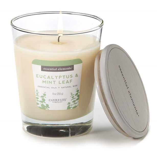 CANDLE-LITE COMPANY 4573174 Candle Jar 9 Oz Eucalyptus and Mint