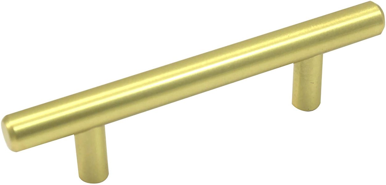 Laurey 87104 Melrose T-Bar Pull 96Mm Steel Satin Brass