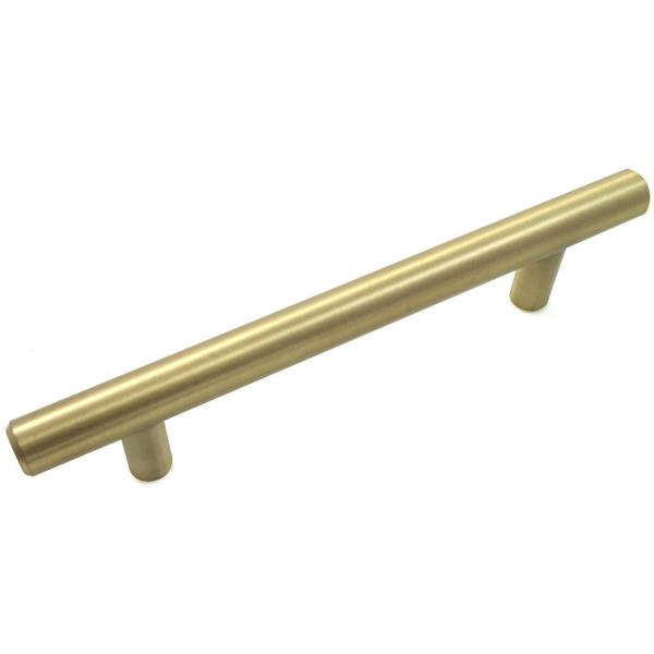 Laurey 87204 Melrose T-Bar Pull 4 In Steel Center to Center Satin Brass