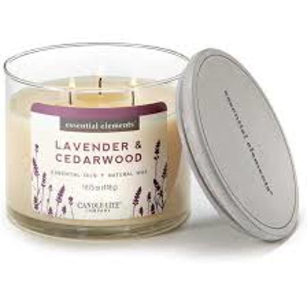 CANDLE-LITE COMPANY 4574353 Candle Jar 14.75 Oz Lavender Cedarwood