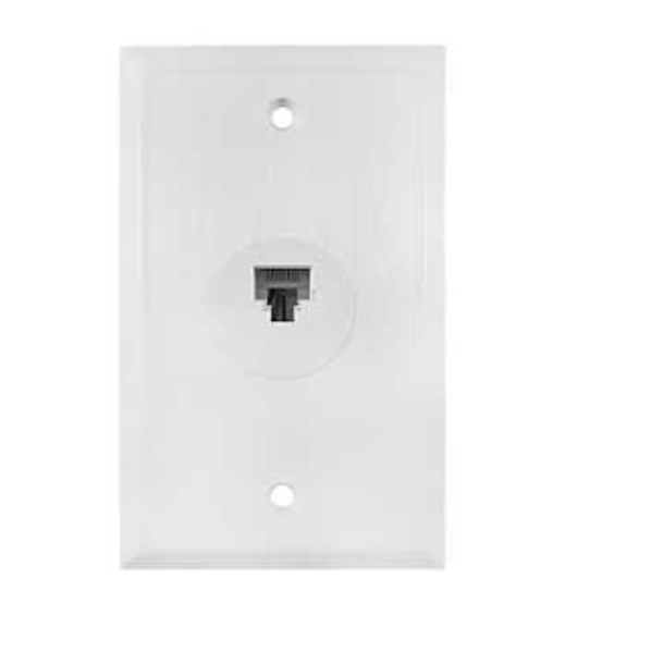 American Tack & Hardware VW6EW Wallplate Cat 5/6 Ethernet White