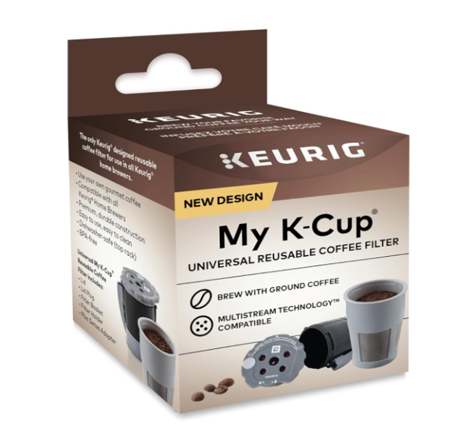 Keurig Green Mountain 5000389729 Refillable Universal Pod for Keurig 0.599 Oz Capacity Plastic Black