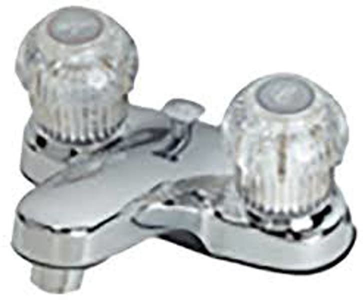 MIDWEST (DROPSHIP) 222-303H Lavatory Faucet 4 In 3 Hole Acrylic Handles