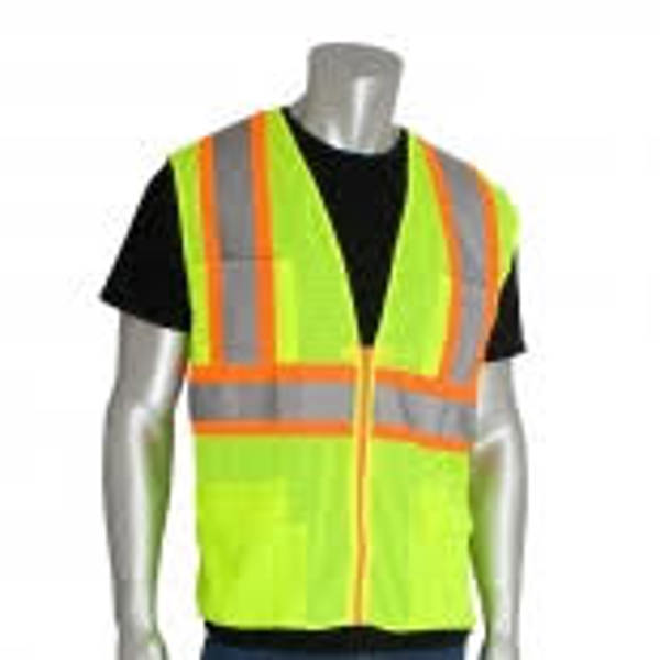 Radians Inc SV65-2ZGM-M Surveyor Vest Medium Green 2 Tone 8 Pockets