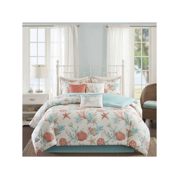 JLA BEDDING MP10-2704 Comforter Set 7 Piece 210 Thread Count Includes 1 Comforter and 2 Standard Shams