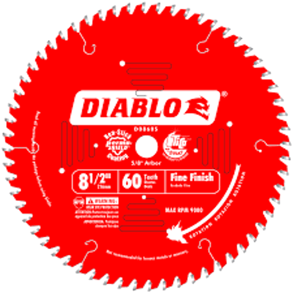 Diablo D0860S Saw Blade 8.5 In 60 Tooth Miter