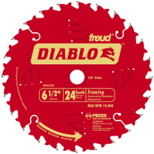 Diablo D0624X Circular Saw Blade 6.5 In 24 Tooth