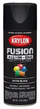 K02732007 12 Oz Black Satin Spray Paint