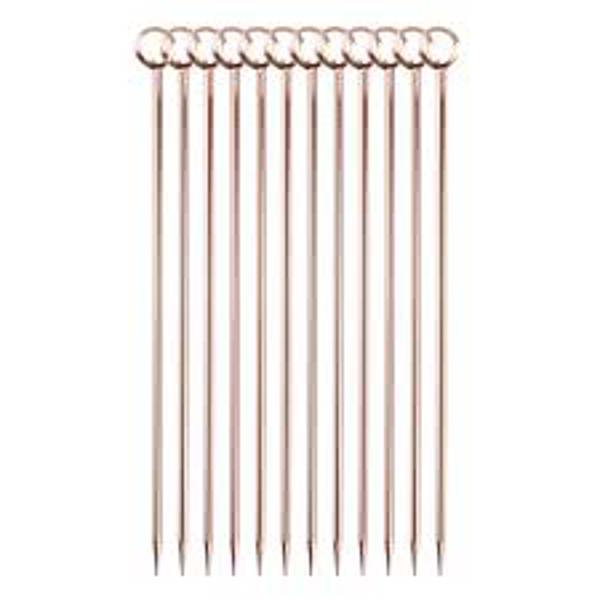 Mercer Culinary M37031CP Ring Top Cocktail Pick Set 4.25 In Copper Plated