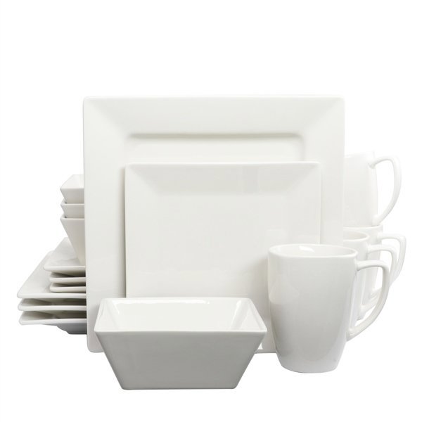 GIBSON OVERSEAS INC 122578.16 Dinnerware Set 16Pc White