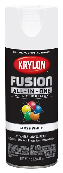 KRYLON K02727007 White Gloss Spray Paint 12 Oz
