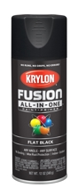 K02728007 12 Oz Black Flat Spray Paint