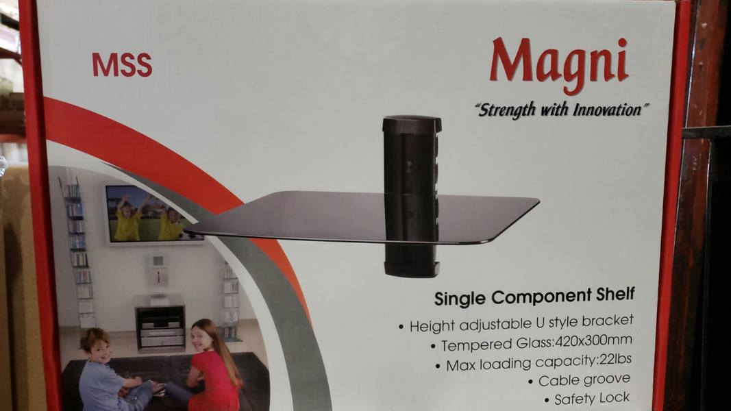 SATPRO M-SS Glass Shelf 22 Lbs Load