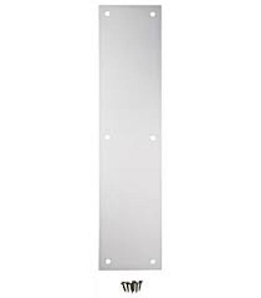 National Hardware N270-504/V1981 Push Plate 15 In Length 3-1/2 In Width Aluminium