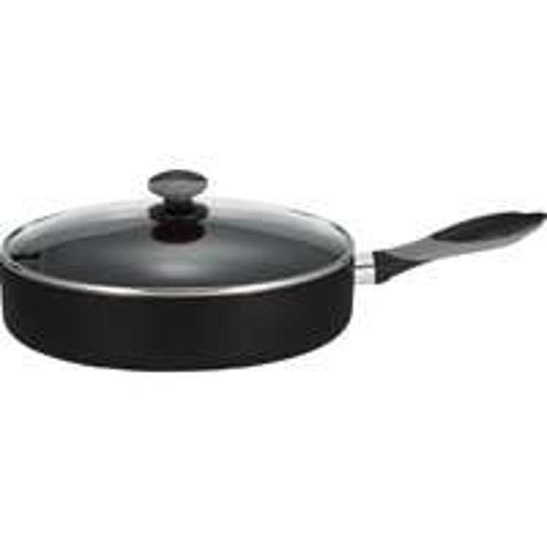 T-FAL CORPORATION A7978274 Jumbo Fry Pan 12 In Aluminum Black Non-Stick Get-A-Grip