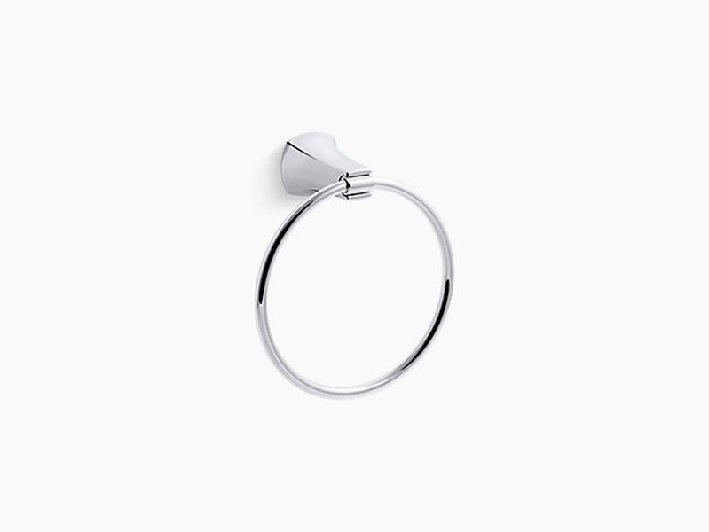Kohler R26114-CP Rubicon Towel Ring Polished Chrome