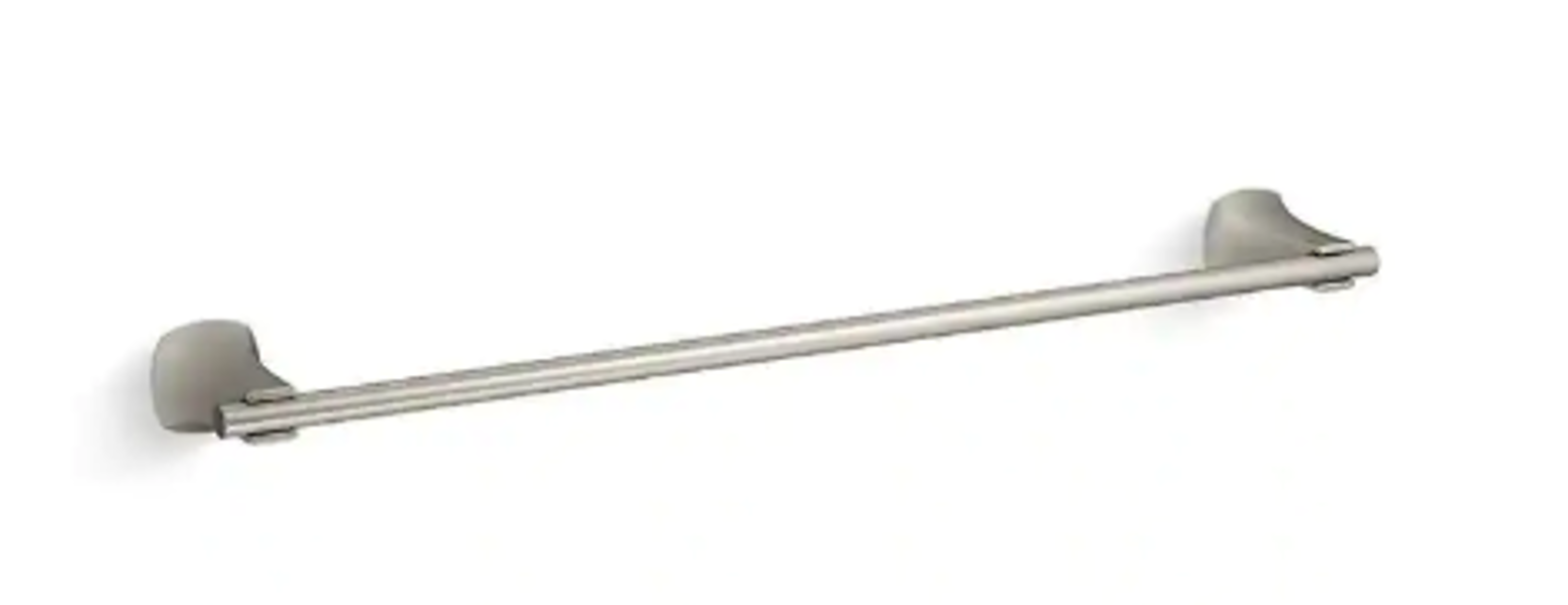 Kohler R26112-BN Towel Bar 24 In Rubicon Brushed Nickel