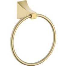 64004 Shangri-La Towel Ring Satin Brass