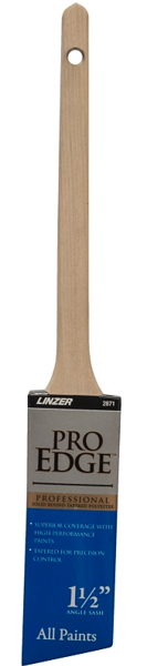 Linzer Products 2871-1.5 Angled Sash Paint Brush 1-1/2 In Wood Handle