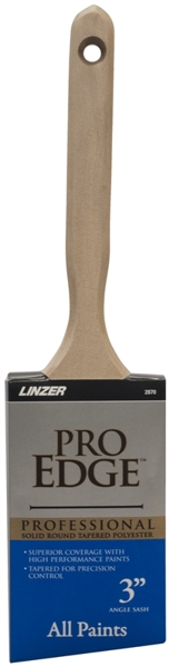 Linzer Products 2870-3 Angle Sash Brush 3 In Wood Handle