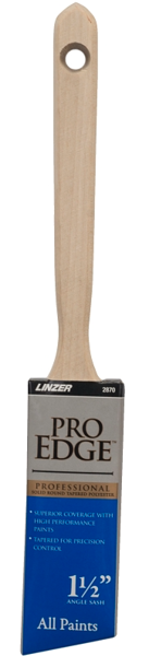 Linzer 2870 Paint Brush 1.5 Inch Angle Sash Wood Handle
