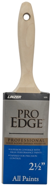 Linzer Products 1870-2.5 Angled Sash Paint Brush 2-1/2 In Varnish Wall Wood Beavertail Handle
