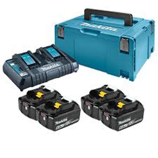 Makita Tools EC120V Power Source Kit MKP3PT181 Includes BL1850BX4 and DC18RD MAKPAC