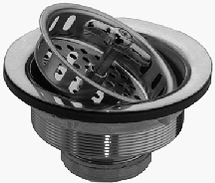 B&K Industries 131-601 Basket Strainer 4 1/2 In Stainless Steel Spin and Seal