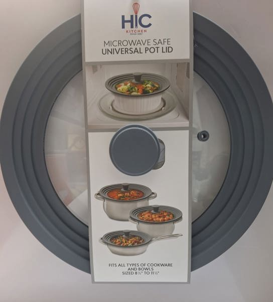 Harold Import Co 34012 Universal Pot Lid 12 In Over Stovetop and Microwave Cooking Cover
