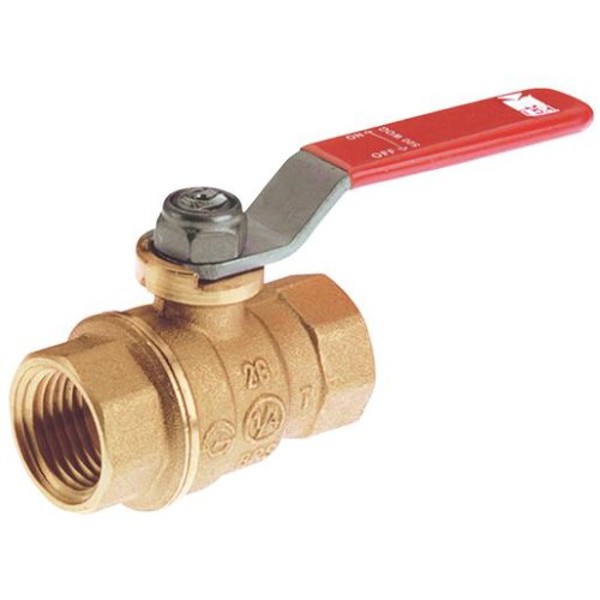 B&K Industries 107-401NL Brass Ball Valve 1/4 In 600 PSI