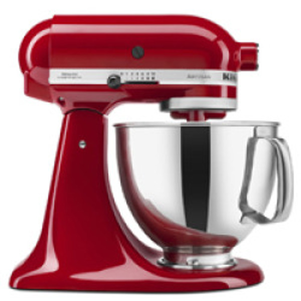 KitchenAid KSM150PSER Artisan Series Stand Mixer 5 Qt Capacity 325 Watts Red with Pouring Shield