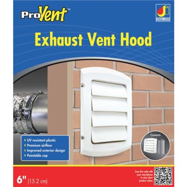 Dundas Jafine Inc BLH6WZW ProVent Hood 6 In Duct White