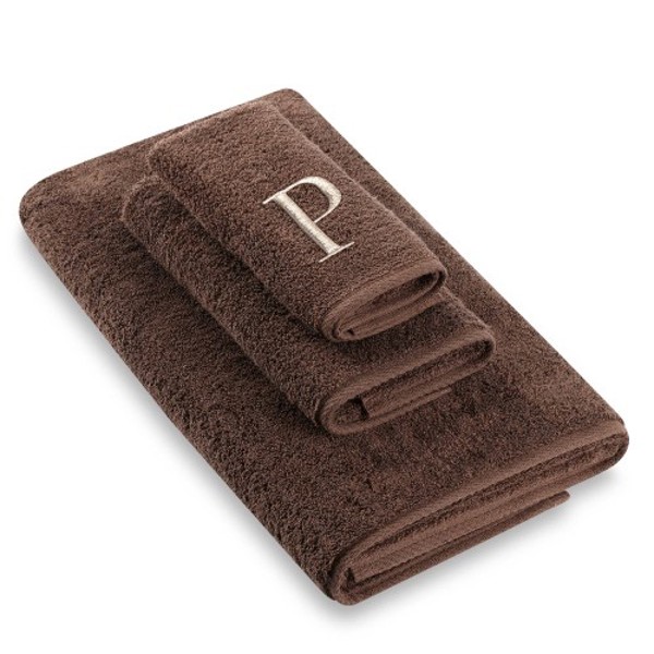 Ideal Home Fashions LL3 Towel Set 3 Piece Assorted Ivory Blue Burgundy