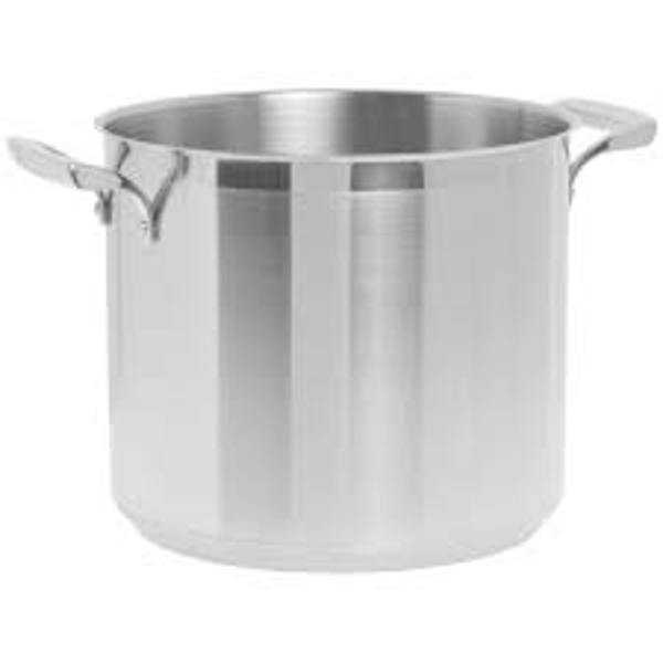 Browne Foodservice 5723912 Stock Pot 12 Qt Stainless Steel Lid
