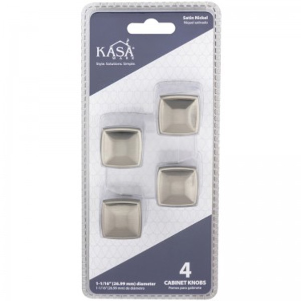 Hardware Resources K121SN-4 Cabinet Knob 1-1/16 In Diameter Satin Nickel