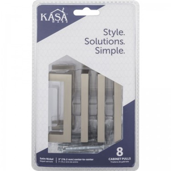 Hardware Resources Cabinet Pull 5 Inch Center To Center Satin Nickel Finish For Kitchen And Bathroom Cabinets
